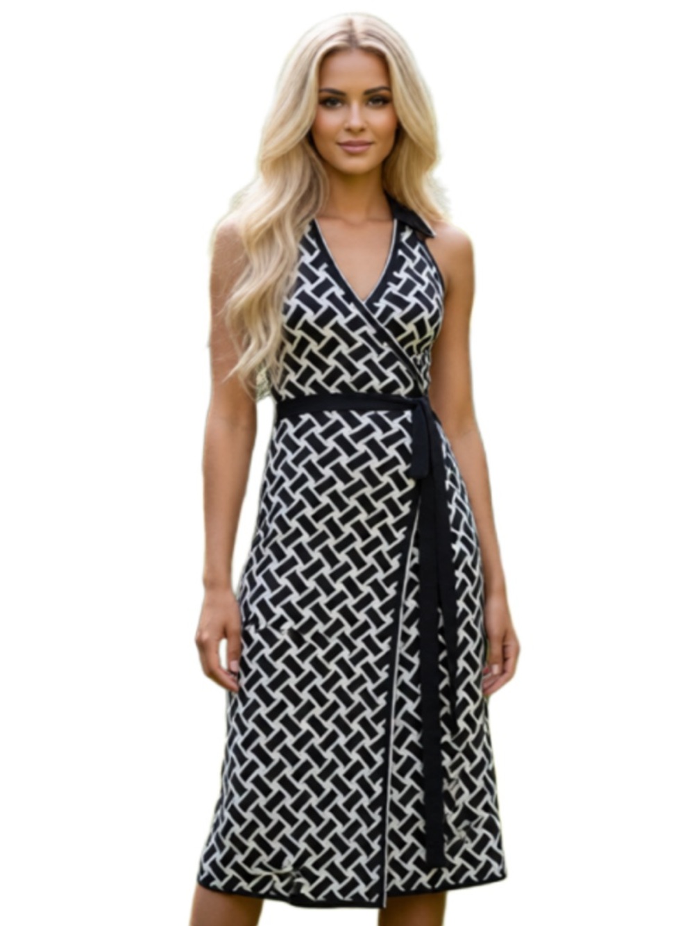 Diane Von Furstenberg Women’s Midi Wrap Dress XXS NWT